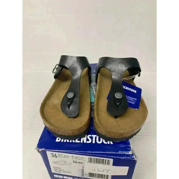 .1255 NEW! Birkenstock Gizeh Graceful Licorice, Regular Fit-EU-36 US-5 Womens - Picture 4 of 6